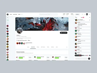 Score Milk – Community Page blockchain btc chat clean crypto digital eth games gaming media meta platform product social ui ux web white