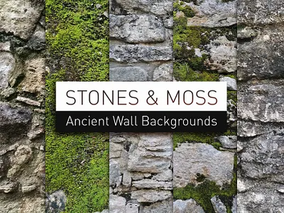 Stones with moss. Ancient Wall. (Background set) ancient wall background moss moss background old wall photo background stone stone background stone wall texture