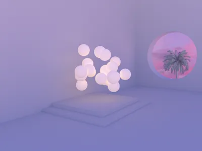 Dreamscape 3d 3d artist album cover brand identity c4d cgi cinema 4d cosmic custom artwork dreamscape ethereal octane pastel podcast render