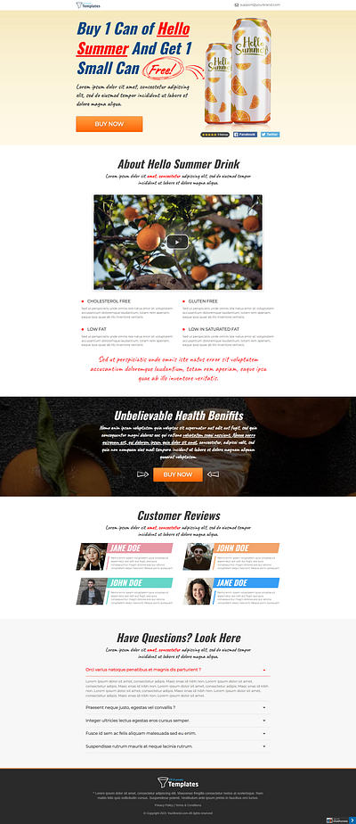 Natural Drink branding natural sale summer energy ui