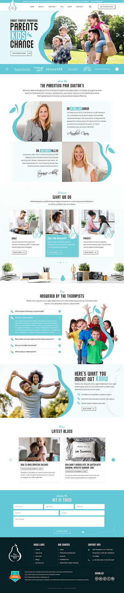 The Parenting Pair design typography ui