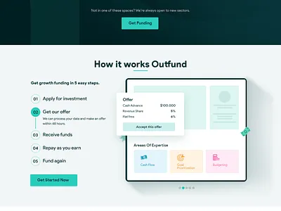 Outfund design typography ui