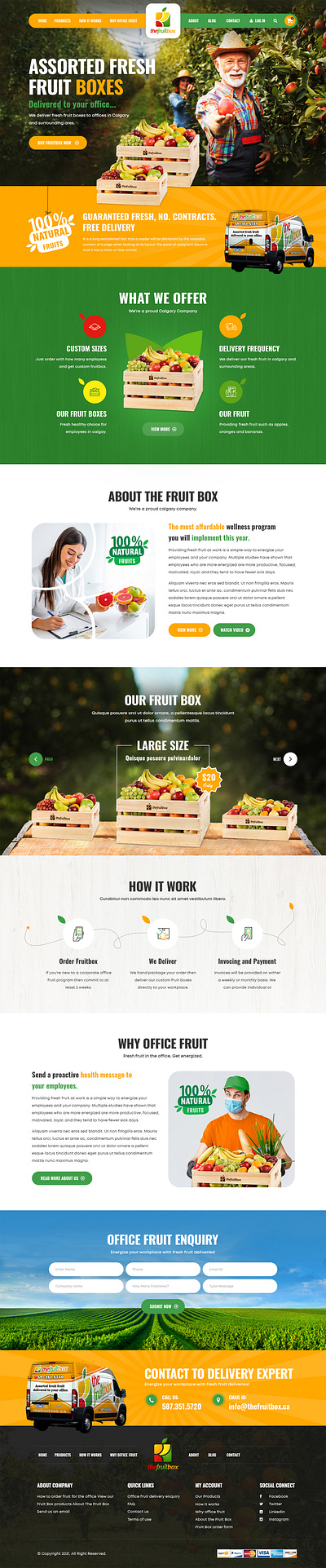 The Fruit Box design typography ui