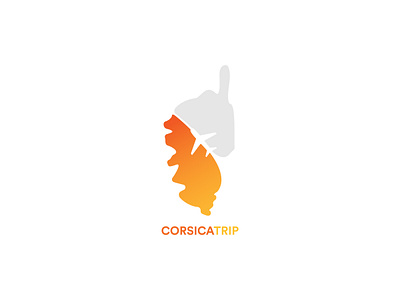 Corsicatrip branding corsica graphic design logo logo design plane travel travel agency