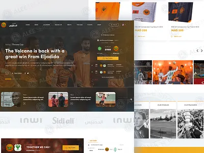 RSBerkane Landing Page clean design football football club landing landing design landing page landing page design landingdesign landingpagedesign minimal ui ux web website
