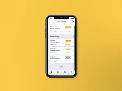 Haulier Delivery App Concept