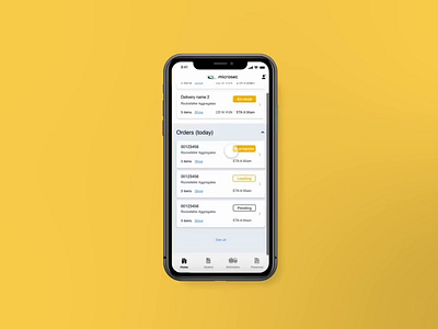 Haulier Delivery App Concept