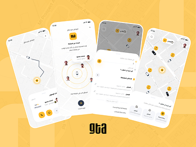 GTA Taxi App car delivery design gta taxi ui uiux ux