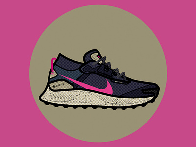 Nike Pegasus 3 Trail classicsneakers design fatlines graphic design illustration kicks nike niketrail pegasus sneakerart sneakerhead sneakers trail