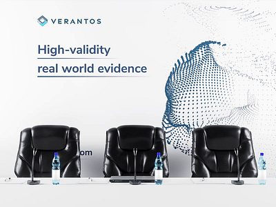 Verantos - Conference Banner Design banner branding conference coumba coumba win coumbawin design graphic design illustration pitch deck presentation press verantos