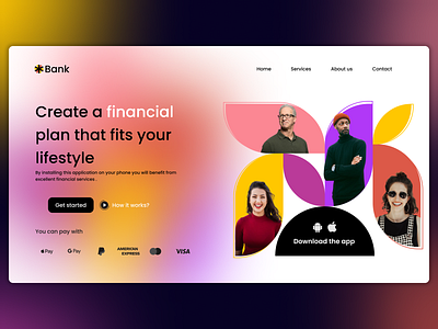 Online Banking Website UI- Development request Possible. design ui ux web webdesign website