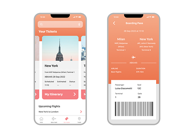 #dailyUI - day 24 Boarding Pass boarding pass dailyui ui