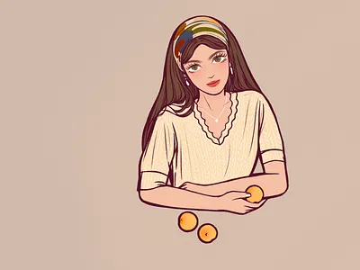 Drawing Practice - About Girl branding girl illustration