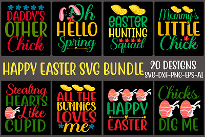 Happy easter svg bundle