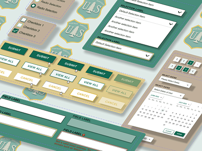 Forest Service - Imaginary Component Library component library department of agriculture dept of agriculture figma components library components outdoors pattern library ui united states forest service usfs