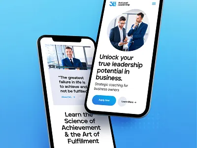 3LL Website Design 3ll 3rd branding design leadership level logo mobile phone ui ux web web design website