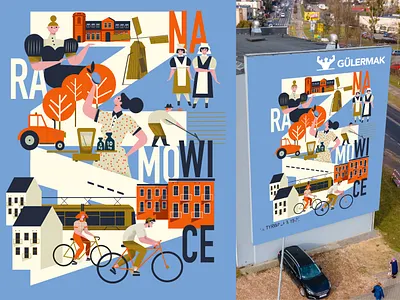 history of the place branding graphic illustration mural