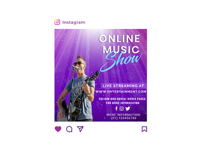 Instagram Post Design branding business design graphic design illustration instagram instagram post music social media design