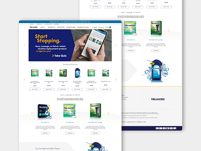 Nicorette - E-commerce Speed Build e commerce ui ui design ux ux design web design