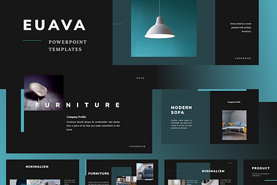 EUAVA Powerpoint Template dark mode deck design elegant fashion google slide keynote model nice pitch powerpoint ppt pptx presentation presentation layout simple slide template