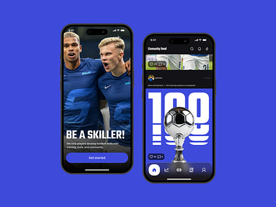 Skiller - Soccer App product design soccer ui