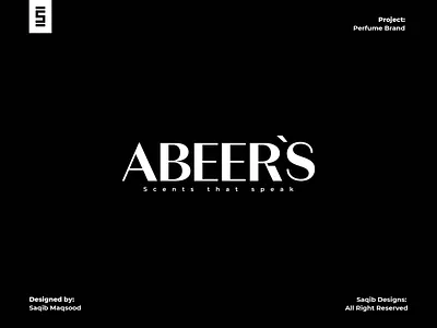 ABEER'S brand identity branding graphic design logo logo design luxury perfume identity minimal serif wordmark minimalist logo minimalist perfume branding modern logo perfume branding perfume logo perfume wordmark logo premium minimal logo simple logo timeless perfume logo typography based logo wordmark logo