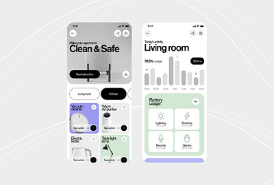 Smart Home Control Mobile App app design data visualization device control elegant interface energy tracking home home automation home control home platform home security interactive design mobile app smart home smart technology ui design user experience user friendly ux design ux ui