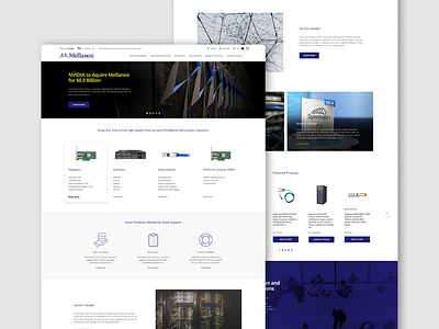 Mellanox Technologies - E-commerce Theme Design e commerce ui ui design ux ux design web design