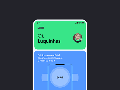 Math+ - Learning App blue green math product design ui ux design
