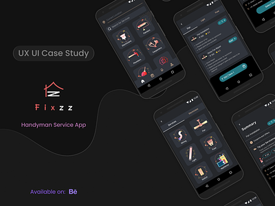 UX/UI Case Study casestudy figma handyman service home services mobile app ui design uiux ux research