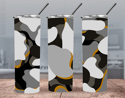 Digital Camo 20oz and 30oz Straight Skinny Tumbler Design personalized