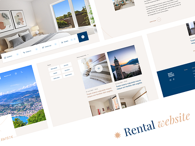 Apartments Rental Website animation apartments concept graphic design landing motion graphics rental ui web design