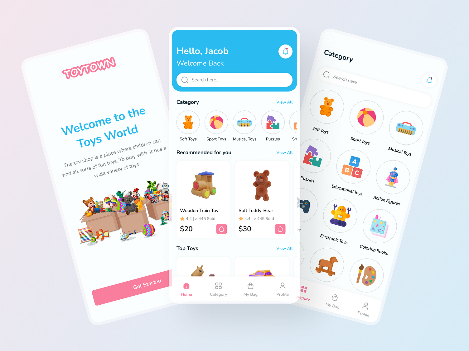 Online Toys Store App by SolGuruz on Dribbble
