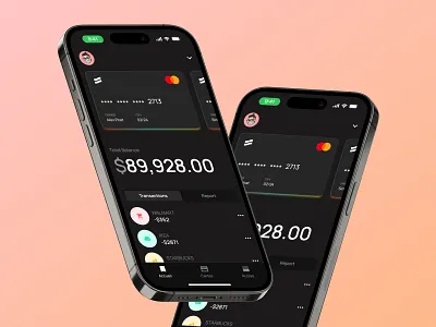 Bank iOS 🏦 analytics app bank bank account banking card clean coin credit card dynamic island finance fintech gradient graph ios ios 14 managment mobile money transfer