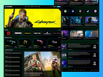 Game App / Cybersport app design figma game graphic design landing page ui ux