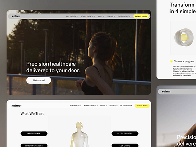 Wellness - Healhcare Website animation best landing page best ui health health journey healthcare illustration interactive design medical website mental health nature layout professional design sleeping user experience web design weight gain wellbeing wellness woman women health