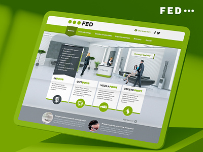 FED Print Company website design 3d design mihael.net printing responsive ui web design