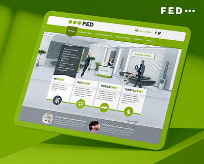 FED Print Company website design 3d design mihael.net printing responsive ui web design