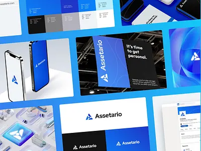Assetario - Branding for the SaaS platform 3d animation app brand brand design brand identity branding branding design graphic design icon identity logo logo design logotype mockup phenomenon platform saas web app webapp