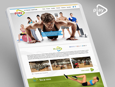 Play Fitness Website concept & design design fitness mihael.net play responsive ui web concept web design