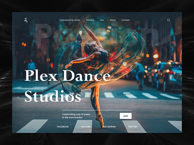 Plex Dance Studio Website acedemy artist branding classes dance dancer dancing design figma hip hop illustration landingpage logo music plex school studio ui ux web