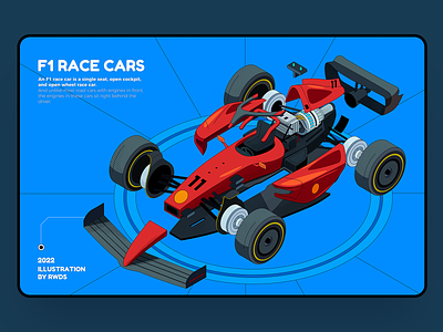 F1 car f1 formula1 illustration isometric