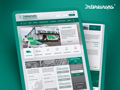 Intereuropa Website design / RWD design global logistics intereuropa mihael.net responsive rwd service ui web design