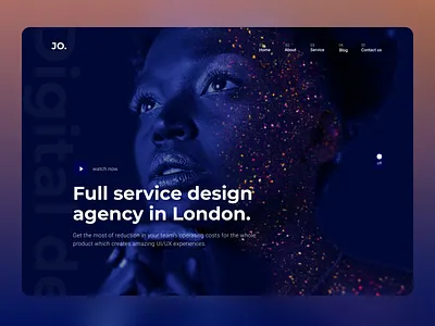 JO agency - Landing Page agency app branding company company website corporate corporate site corporate website design home page illustration logo london portfolio site ui ux web web design website