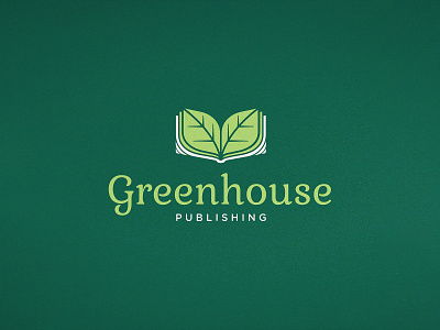 LOGO 22/30 - Greenhouse Publishing book eco eco friendly environment grass green leaf logo publish publisher punishing