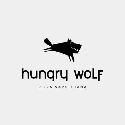 Hungry Wolf. branding design graphic design hungry illustration logo logo design logo mark logotype napoli pizza typography ui ux vector wolf word mark