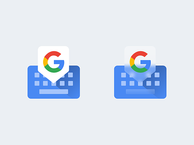 Google Gboard Icon android dark design gboard glassmorphism google iconography icons keypad logo ui ux vector