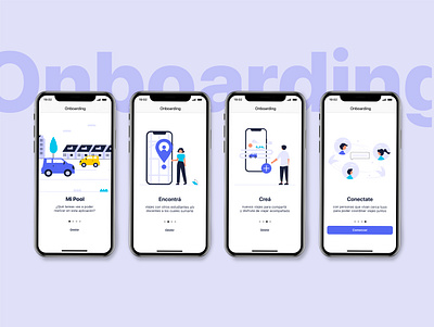 Onboarding - Mi Pool Mobile App app app design clean graphic design illustration interface ios ios app minimal minimalism mobile onboarding ui ux ui