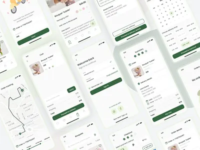 Flowers & Plants Shop App | Mobile App app application branding case study concept delivery design flower flowers green mobile mobile app plants project shop study ui ux