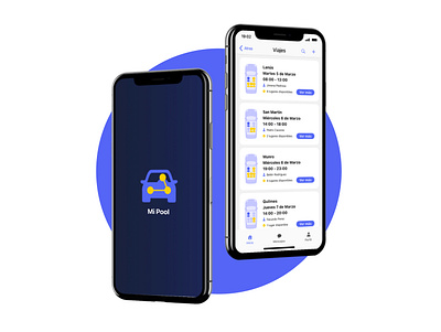 Mi Pool - Mobile App app app design car clean icon design illustration interface ios app logo moving pool ui ux ui